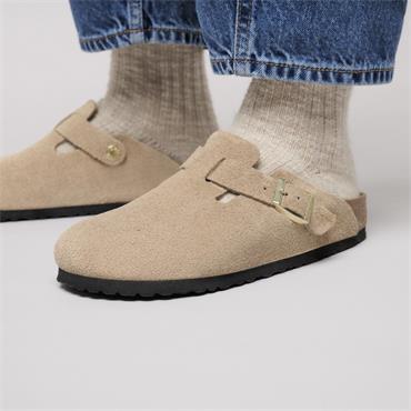 Birkenstock Boston Suede Leather - Sandcastle